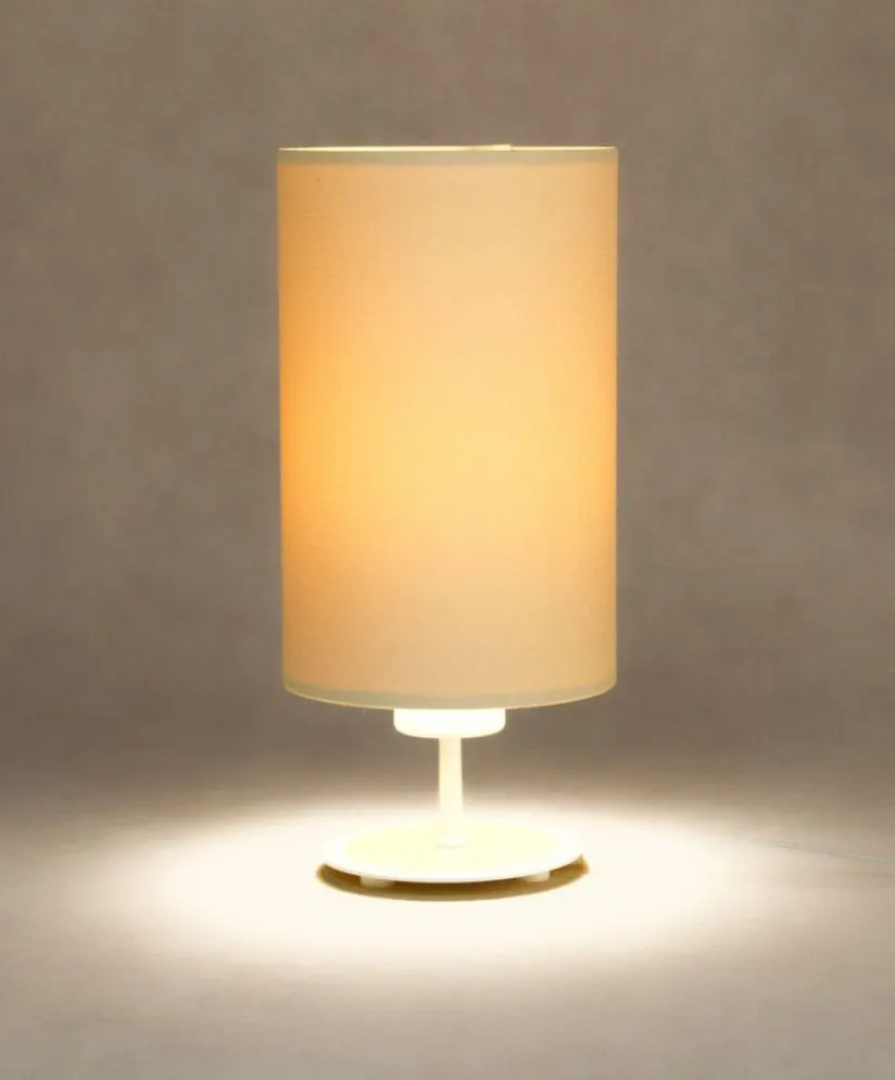 Lampa stołowa ERUTAN kremowa z włącznikiem przesuwnym I sklep meblowy MIRAT.