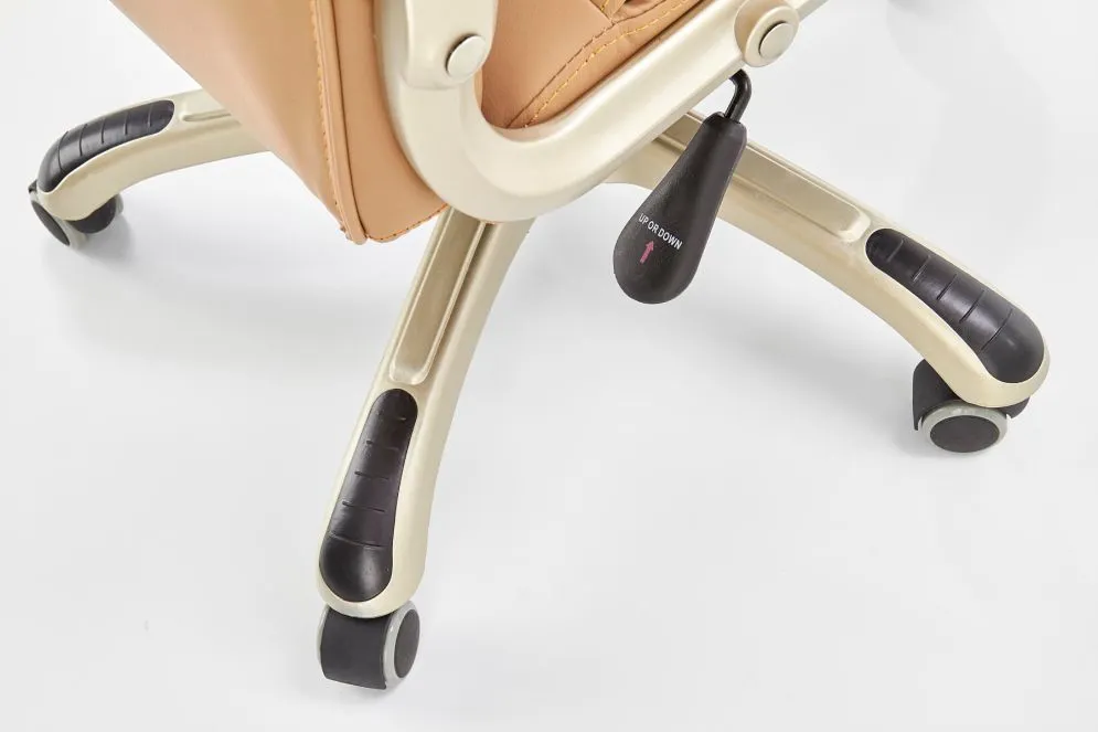 Fotel biurowy DESMOND beżowy z kauczokowymi kółkami | MIRAT. w stylu  kolekcja