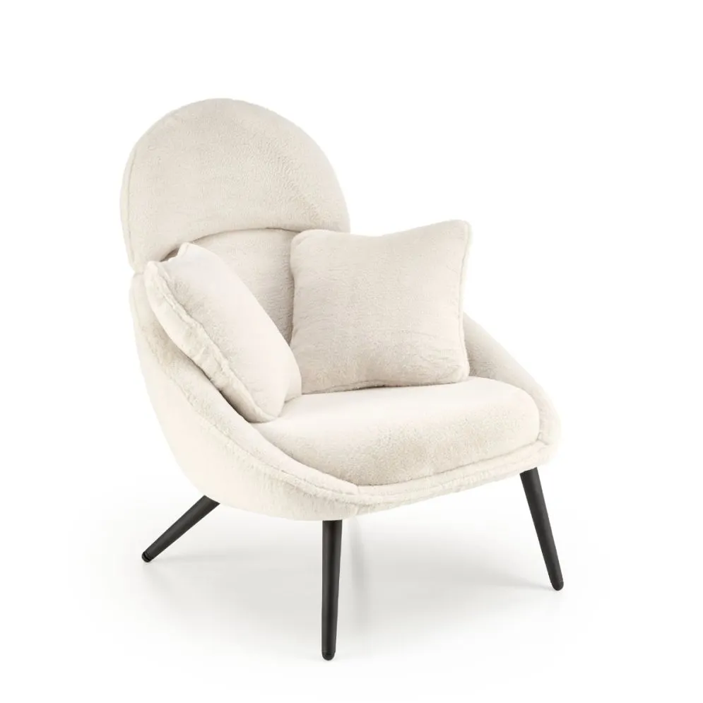 Fotel MERRY kremowy z poduszkami I sklep meblowy MIRAT.