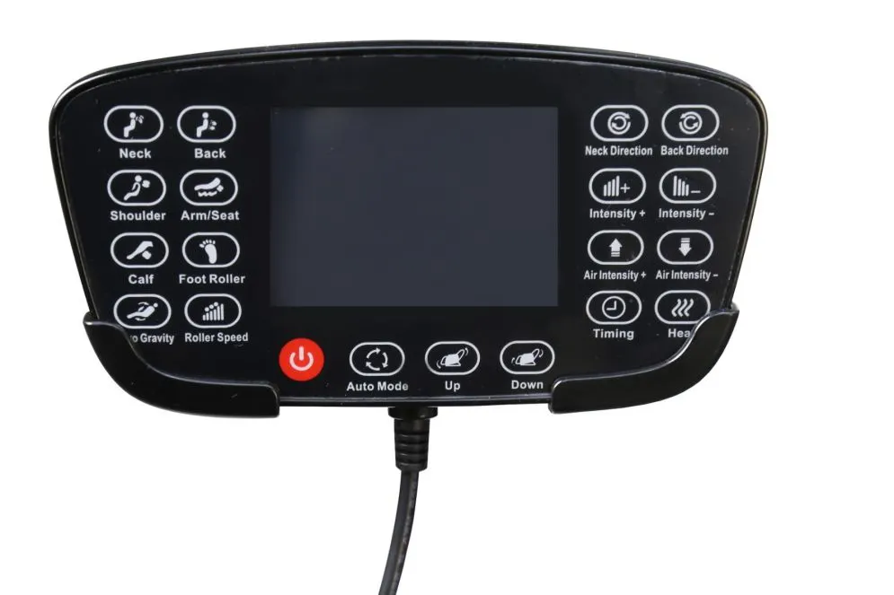 Fotel rozkładany SOLARIA czarny z funkcją masażu ekoskóra I sklep meblowy MIRAT.