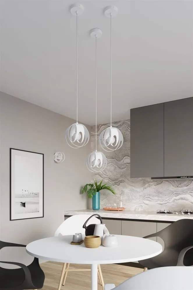 Lampa wisząca TULOS 3P biała | sklep MIRAT  kolekcja tulos