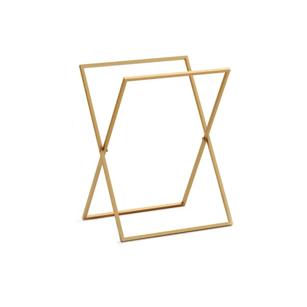 Wieszak na ręczniki XM-01 stojący złoty do łazienki | MIRAT. styl GLAMOUR