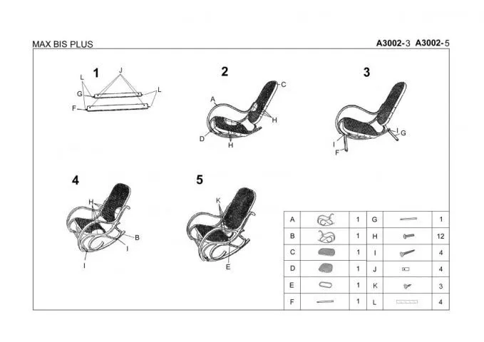 Instrukcja montażu fotela  MAX BIS PLUS