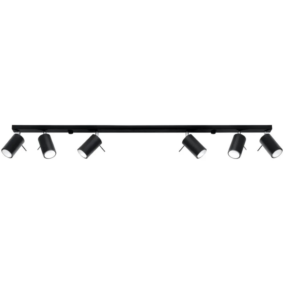 Plafon RING 6L czarny | sklep MIRAT  kolekcja ring