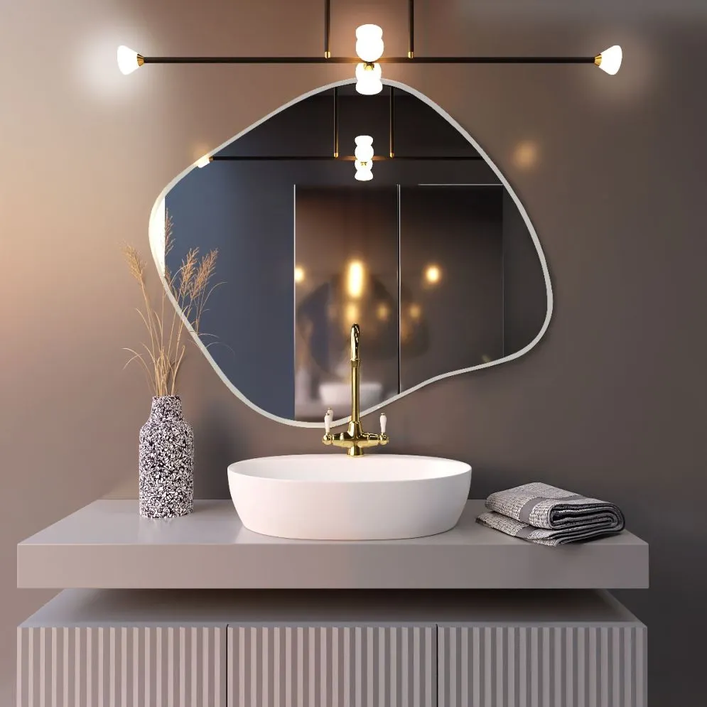 Lustro łazienkowe RUBINO III 50 z oświetleniem LED | MIRAT. w stylu  kolekcja RUBINO