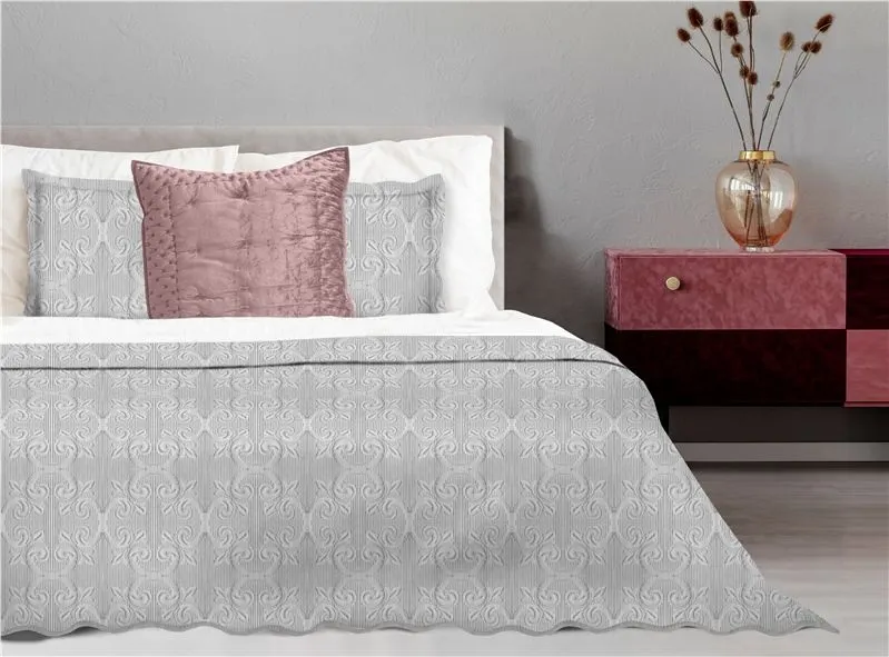 Narzuta żakardowa Greno Barok 170x210 popielata | MIRAT.