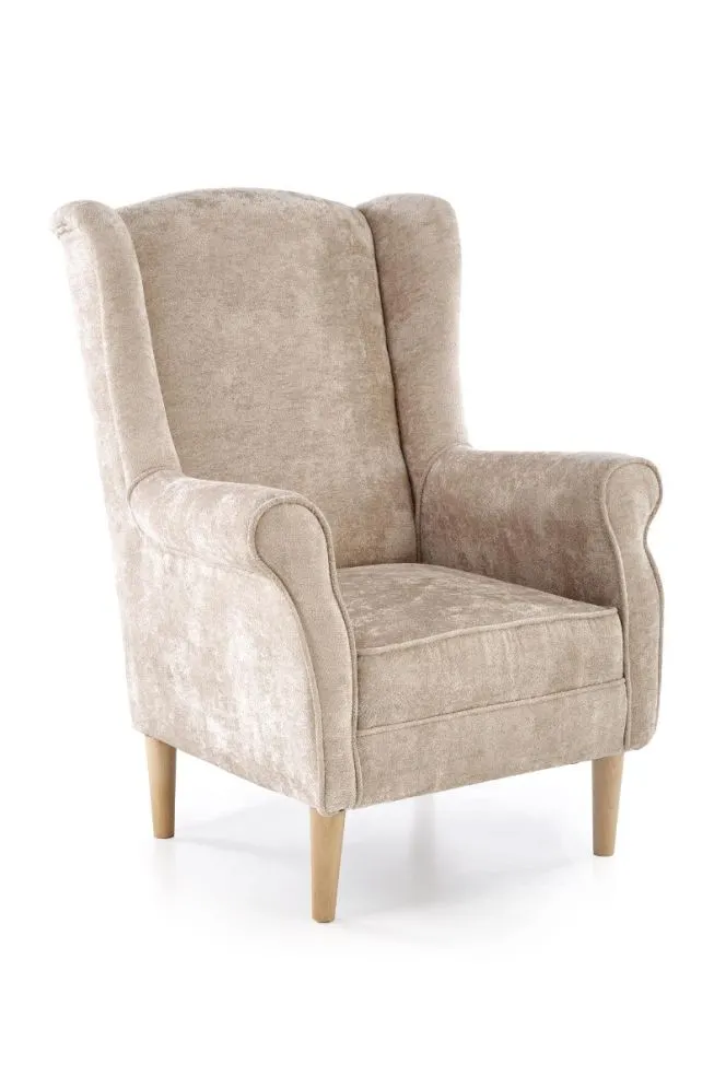 Fotel uszak HERMES beżowy do salonu I sklep meblowy MIRAT.