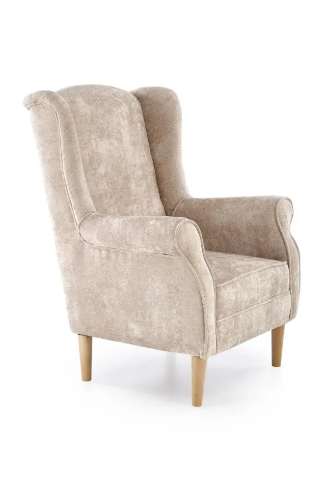 Fotel uszak HERMES beżowy do salonu I sklep meblowy MIRAT.