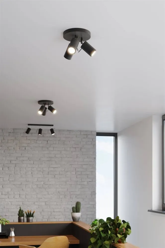 Plafon RING 3P czarny | sklep MIRAT  kolekcja ring