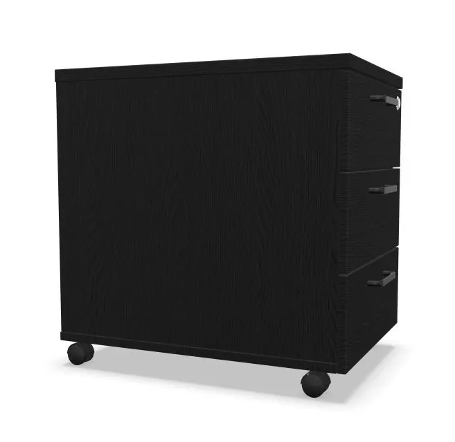 Kontenerek biurowy EASY SPACE MOB czarny grafitowy mobilny I sklep meblowy MIRAT.