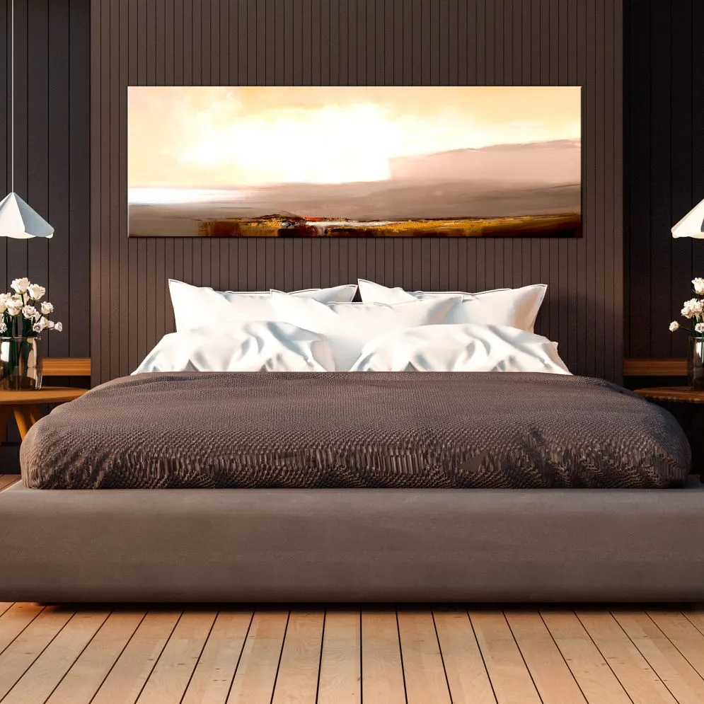 Obraz - Początek końca (1-częściowy) beżowy wąski-2