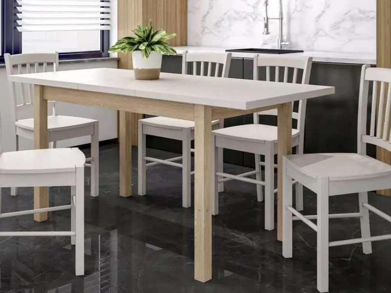 Stół rozkładany ADAM 100-140x60 kaszmir / dąb | MIRAT