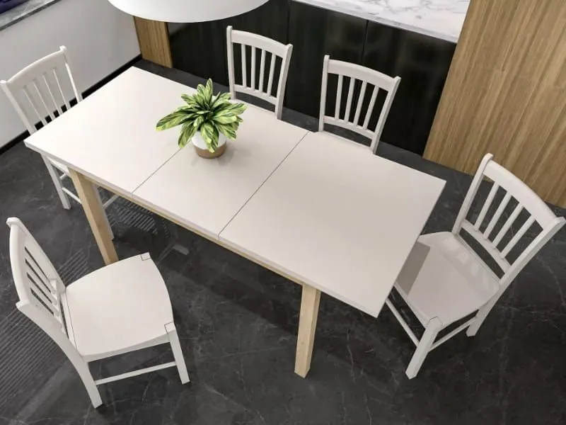 Stół rozkładany ADAM 100-140x60 kaszmir / dąb | MIRAT