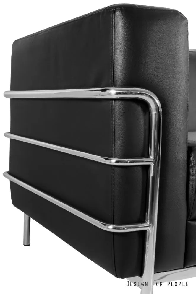 Sofa ARMO czarna trzyosobowa I sklep meblowy MIRAT.