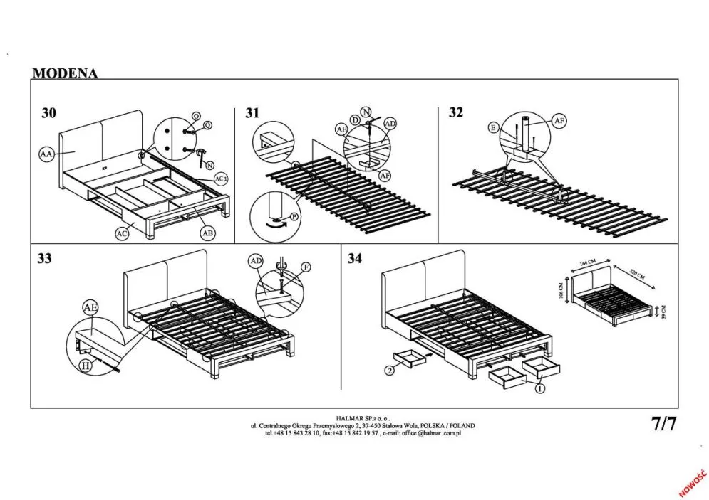 Łóżko MODENA 3 160x200 ciemno zielone w stylu glamour | MIRAT. w stylu GLAMOUR kolekcja