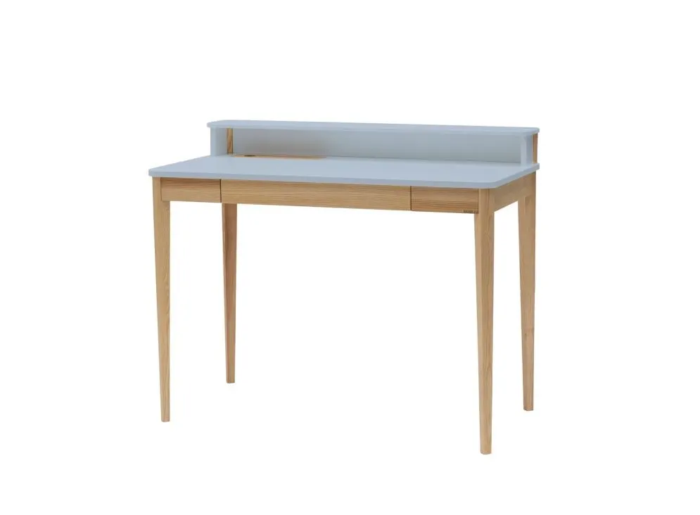 Biurko ASHME jasnoszare do pracy | MIRAT. styl SKANDYNAWSKI