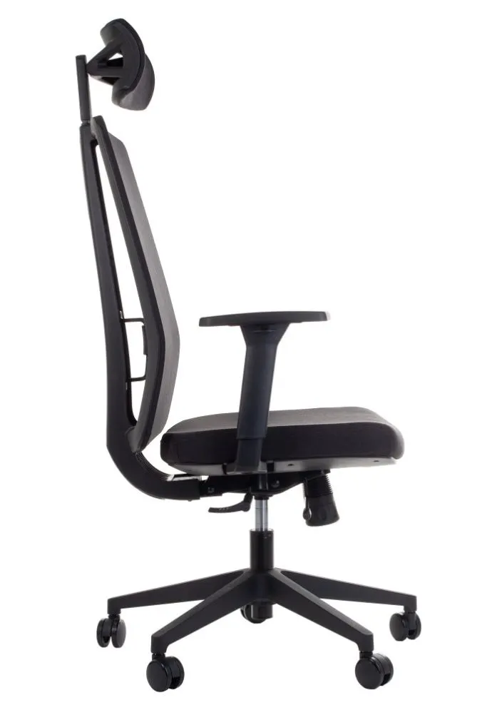 Fotel biurowy ZN-807-B czarny ergonomiczny do biurka | MIRAT.