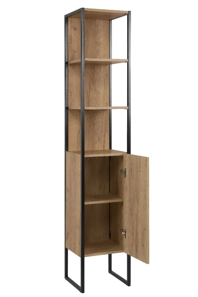 Zestaw mebli łazienkowych BROOKLIN 800 + 827 dąb craft złoty w stylu loft | MIRAT. w stylu LOFT kolekcja BROOKLIN