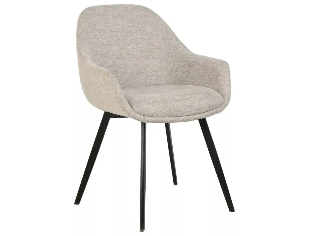 Eleganckie krzesło do jadalni Vinto Brego jasnobeżowe | MIRAT styl LOFT