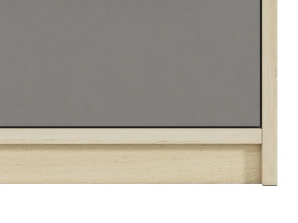 Regał DOT 55 buk/szary do pokoju dziecięcego I sklep meblowy MIRAT. styl SKANDYNAWSKI kolekcja DOT