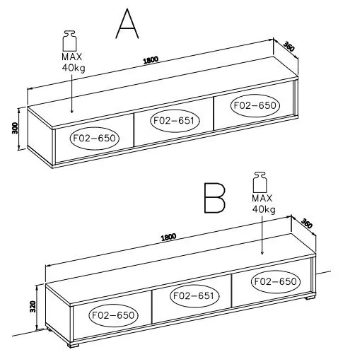 Szafka RTV FRIDA 3K 180cm dąb olejowany w stylu skandynawskim I sklep meblowy MIRAT. styl SKANDYNAWSKI