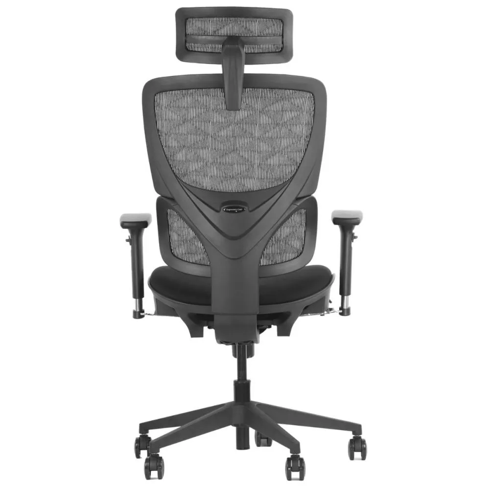 Fotel biurowy ERGONEW S1 czarny tkanina z mechanizmem synchronicznym I sklep meblowy MIRAT.