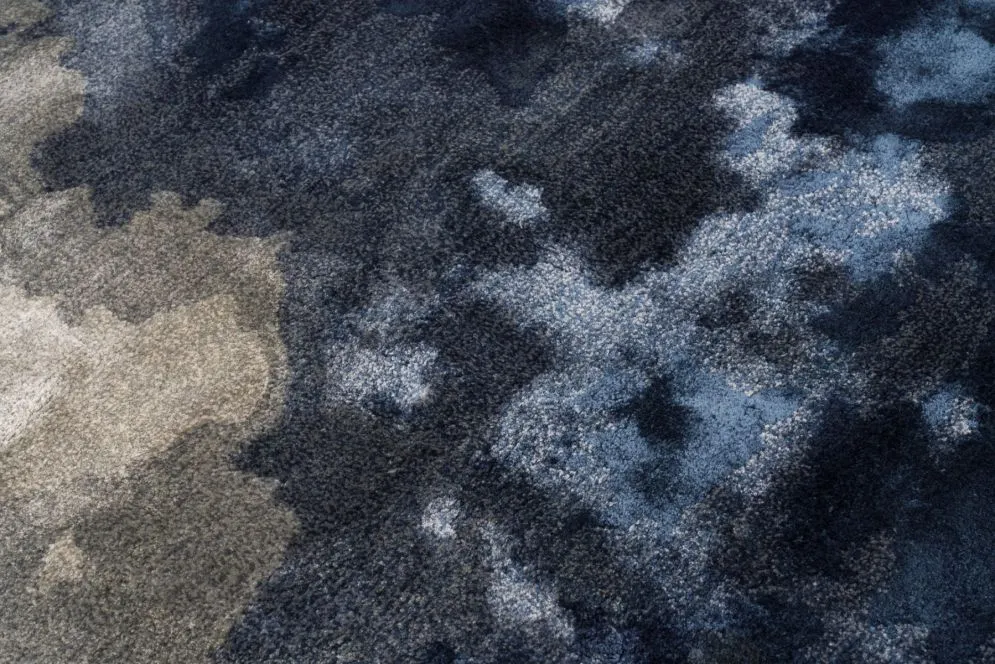 Dywan ESCAPE BLUE 160x230 niebieski z włókien tencel | MIRAT. w stylu  kolekcja