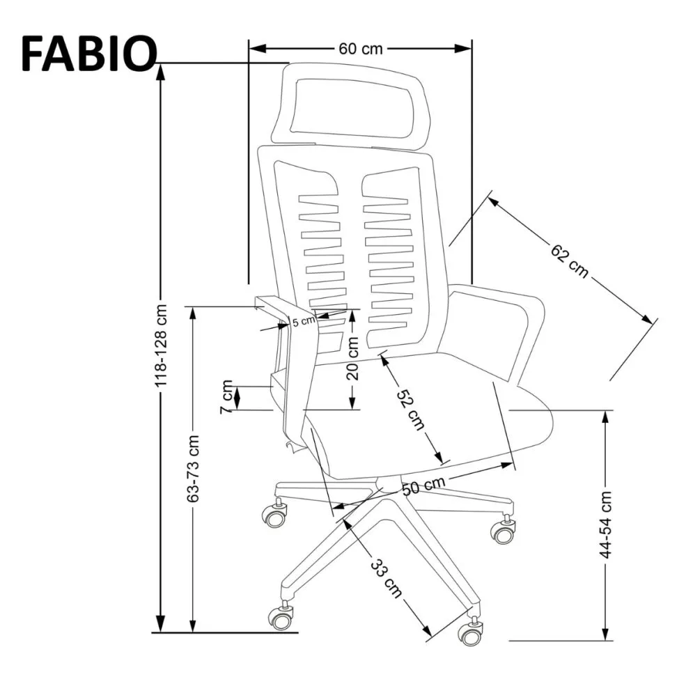 Fotel biurowy FABIO czarny obrotowy I sklep meblowy MIRAT.