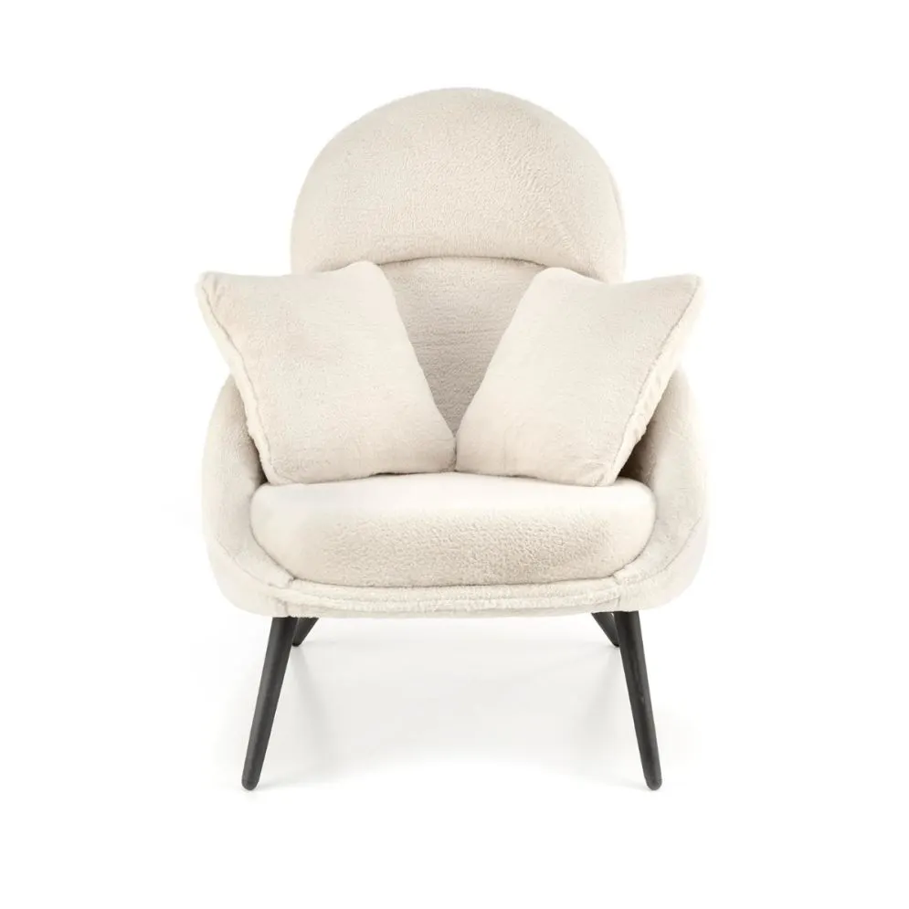 Fotel MERRY kremowy z poduszkami I sklep meblowy MIRAT.