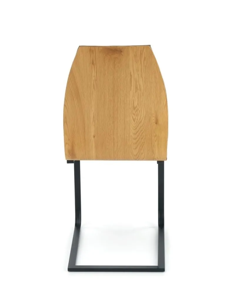 Krzesło tapicerowane K265 brązowe na płozach | MIRAT.