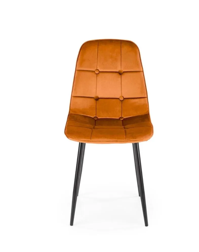 Krzesło tapicerowane K417 VELVET cynamonowe pikowane I sklep meblowy MIRAT. styl GLAMOUR, LOFT