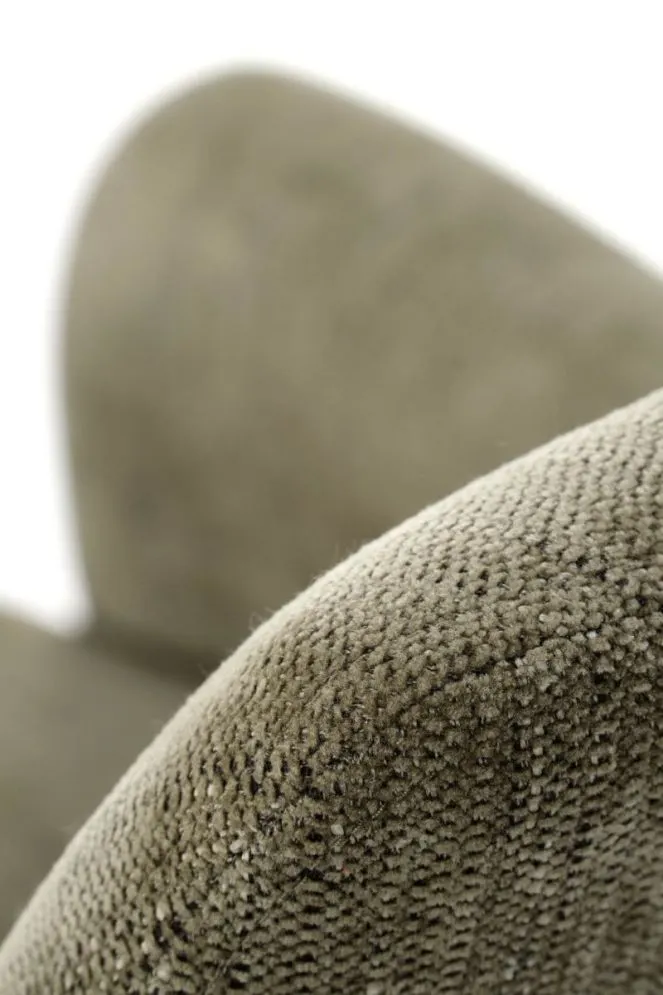 Krzesło tapicerowane K542 oliwkowe obracane loftowe I sklep meblowy MIRAT.