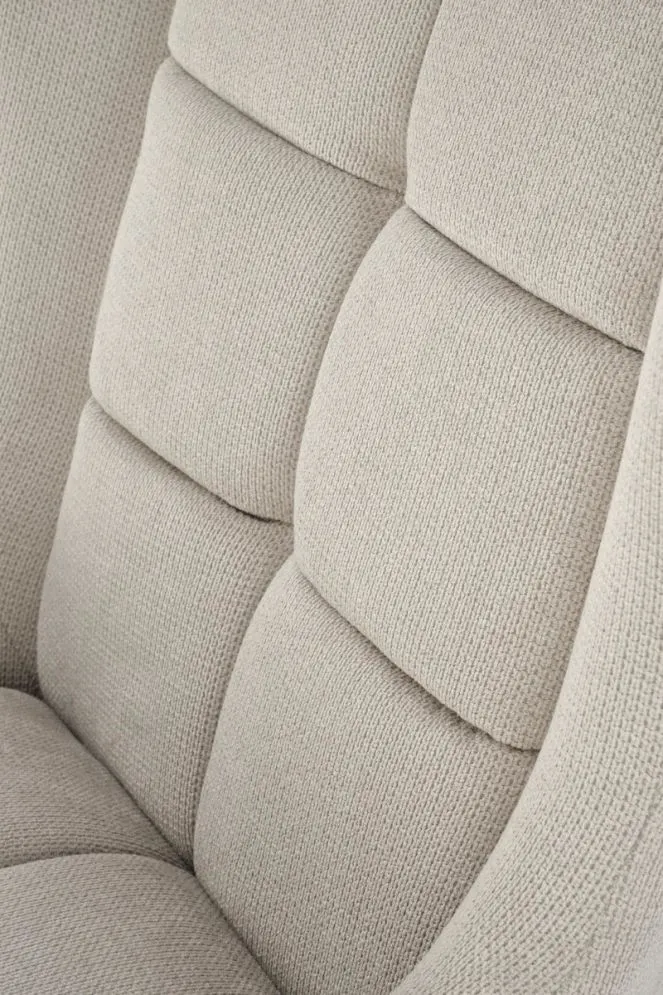 Fotel tapicerowany BYRON beżowy uszak I sklep meblowy MIRAT.