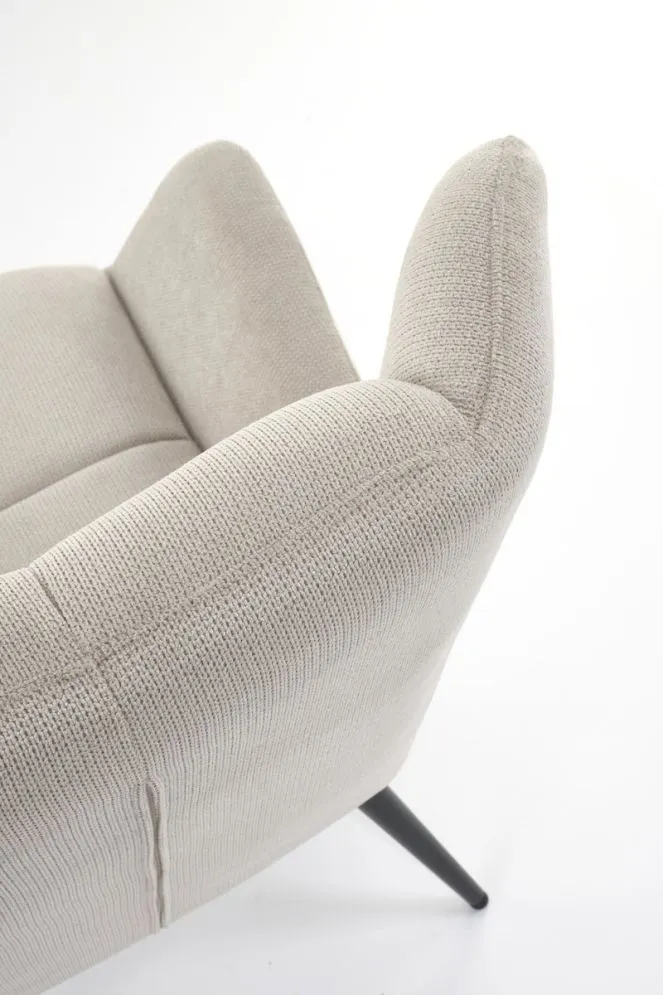 Fotel tapicerowany BYRON beżowy uszak I sklep meblowy MIRAT.