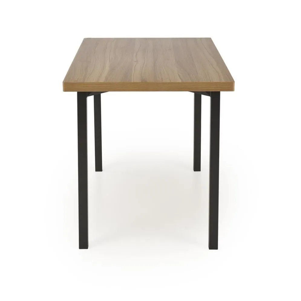 Zestaw MILTON stół + 4 krzesła dąb naturalny/czarny do jadalni I sklep meblowy MIRAT.