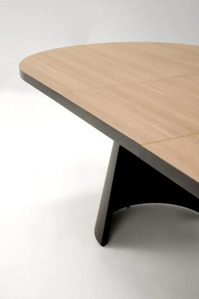 Stół rozkładany GIACOMO dąb naturalny/czarny loftowy I sklep meblowy MIRAT. styl LOFT