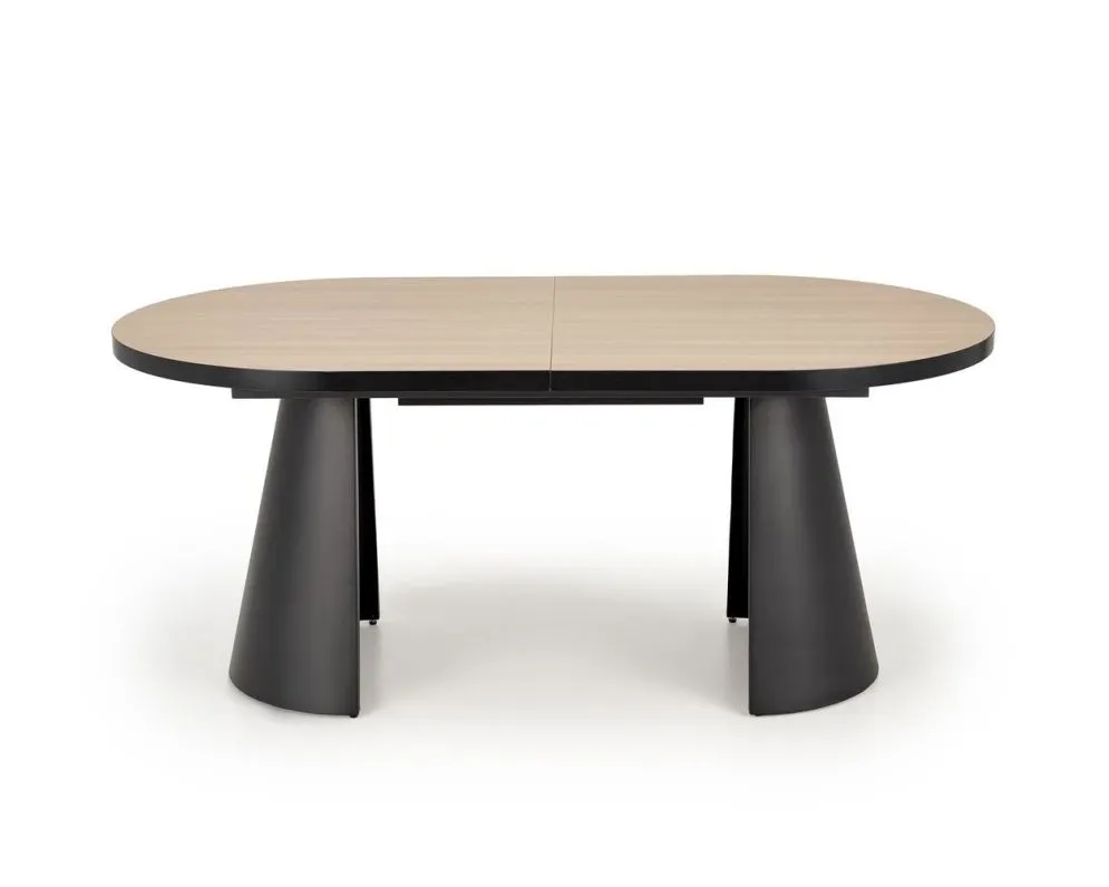 Stół rozkładany GIACOMO dąb naturalny/czarny loftowy I sklep meblowy MIRAT. styl LOFT