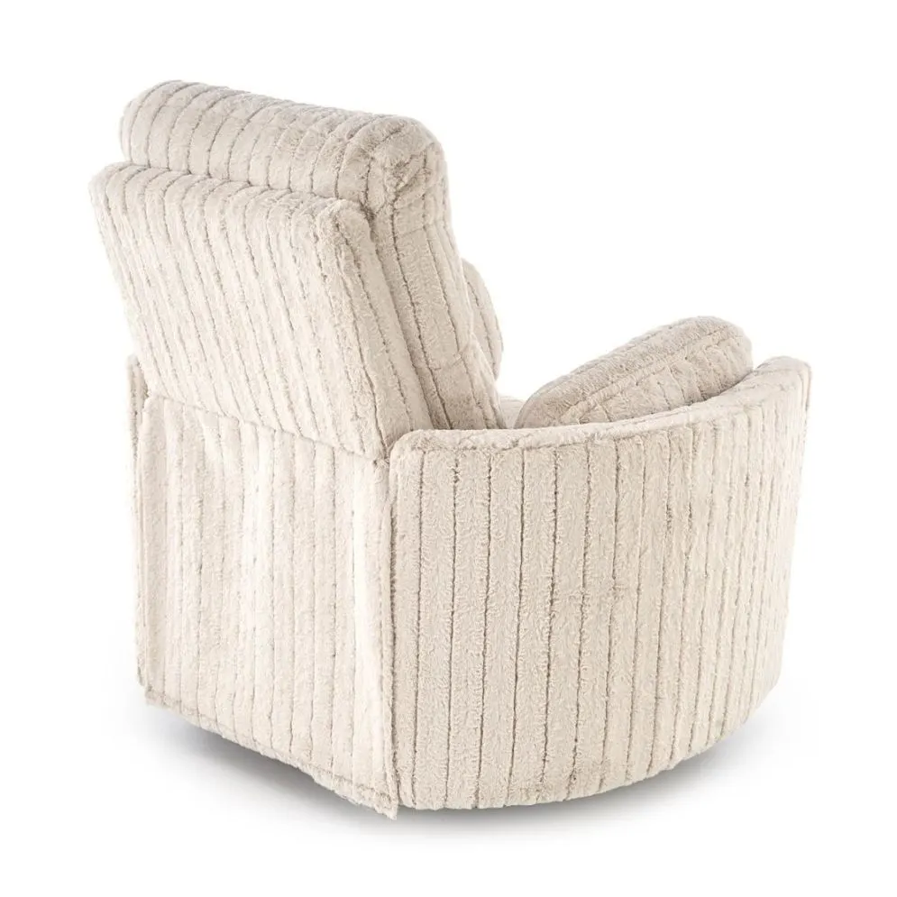 Fotel rozkładany elektrycznie PEGAS beżowy obracany z funkcją kołyski I sklep meblowy MIRAT.