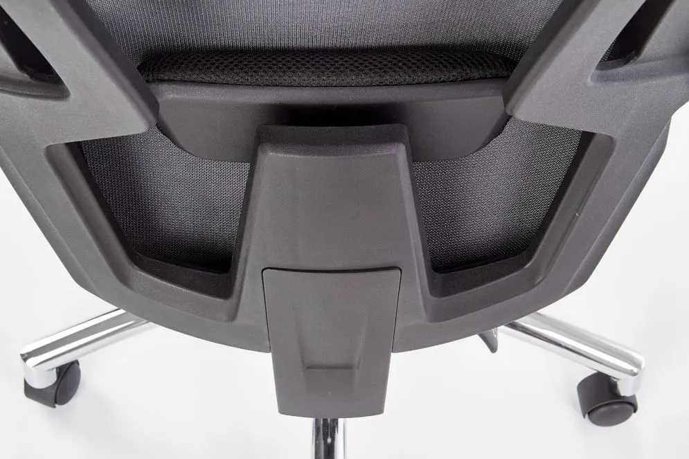 Fotel biurowy FREEMAN czarny tapicerowany z podnóżkiem | MIRAT. w stylu  kolekcja