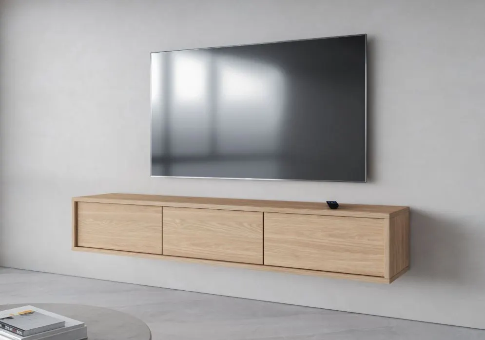 Szafka RTV FRIDA 3K 180cm dąb olejowany w stylu skandynawskim I sklep meblowy MIRAT. styl SKANDYNAWSKI
