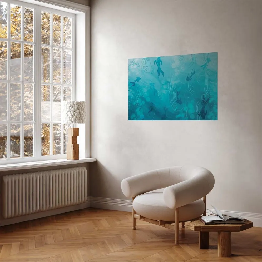 Plakat Japoński staw 60x40 cm bez ramy bez marginesu | MIRAT.