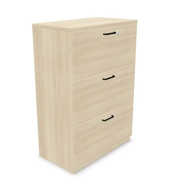 Komoda biurowa EASY SPACE CABINET 3D 80cm akacjowa zamykana I sklep meblowy MIRAT.