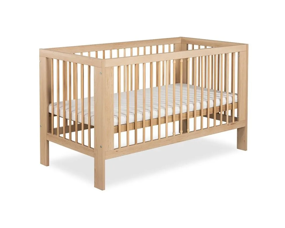 Łóżeczko dziecięce OLIVIA 120x60 buk I sklep meblowy MIRAT. styl SKANDYNAWSKI kolekcja OLIVIA