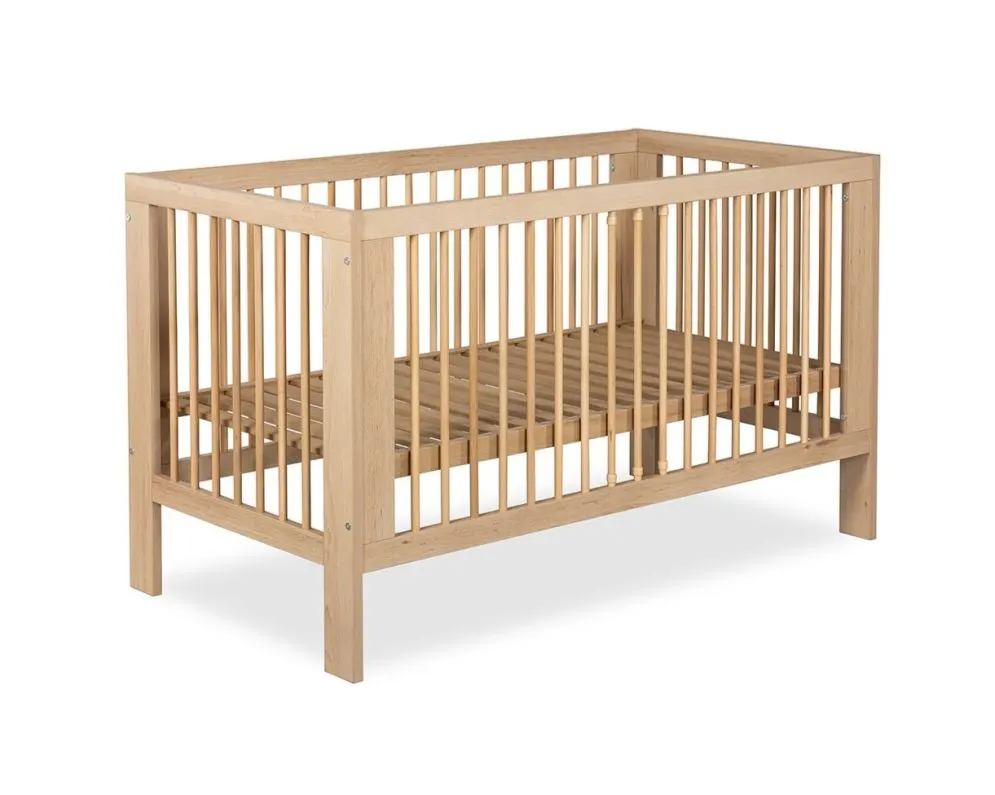 Łóżeczko dziecięce OLIVIA 120x60 buk I sklep meblowy MIRAT. styl SKANDYNAWSKI kolekcja OLIVIA