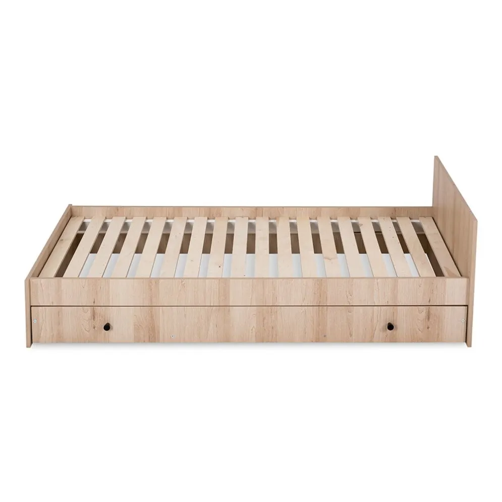 Łóżeczko dziecięce KOMPAKT 3W1 120x80 bukowe z komodą i szufladą I sklep meblowy MIRAT. styl SKANDYNAWSKI