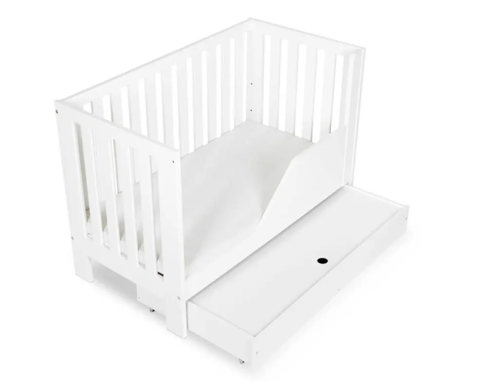 Łóżeczko dziecięce AMELIA II 120x60 białe I sklep meblowy MIRAT. styl SKANDYNAWSKI kolekcja AMELIA