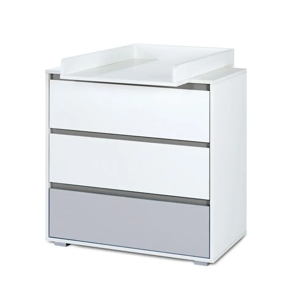 Komoda dla dzieci DALIA biała/szara polskiej produkcji I sklep meblowy MIRAT. styl SKANDYNAWSKI kolekcja DALIA