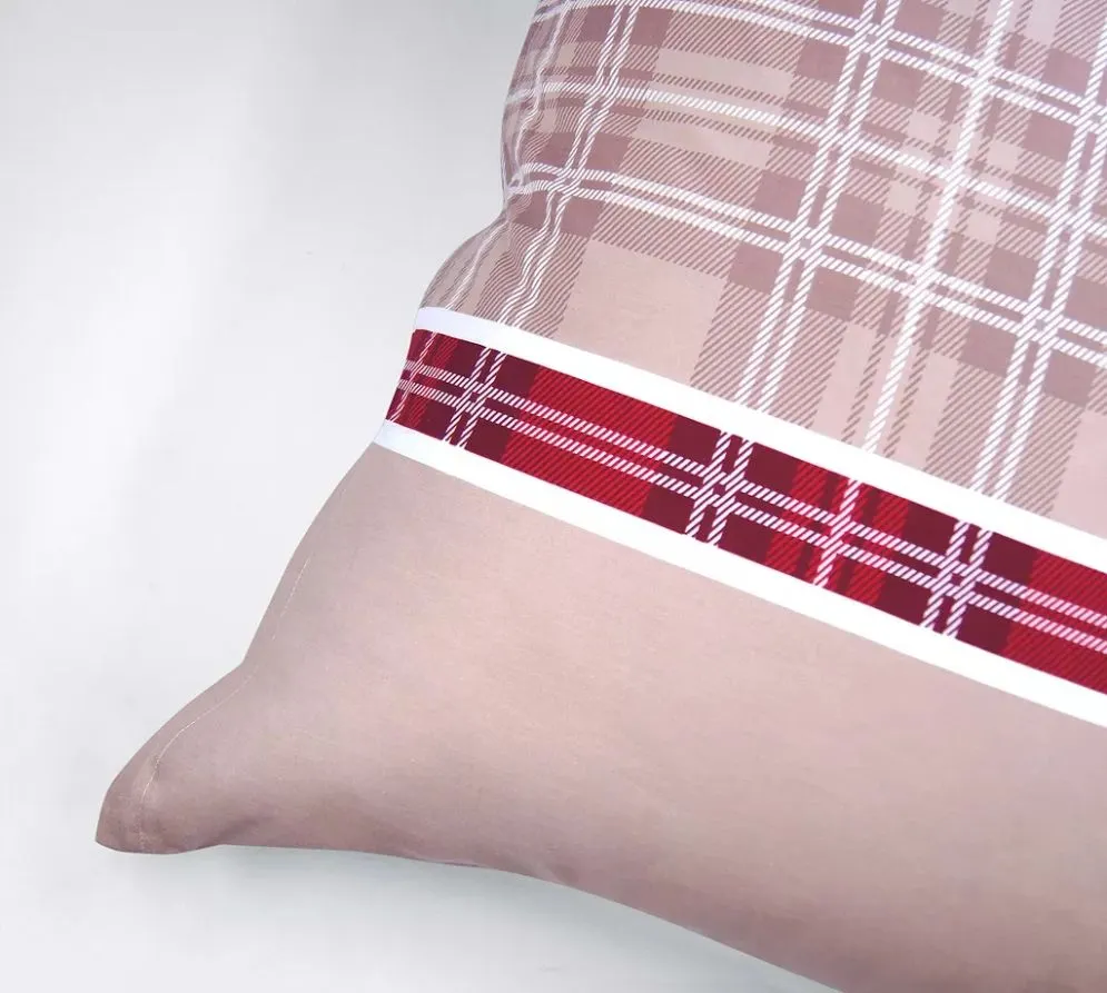 Świąteczna pościel bawełniana Premium Bielbaw 140x200 Last Xmas beżowa MIRAT.