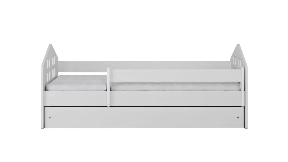 Łóżko dziecięce KACPER białe z materacem do wyboru | MIRAT.