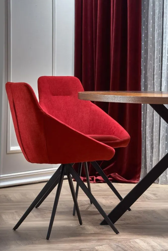 Stół LOCARNO 170x90 orzech/czarny owalny firmy Halmar | MIRAT. styl LOFT